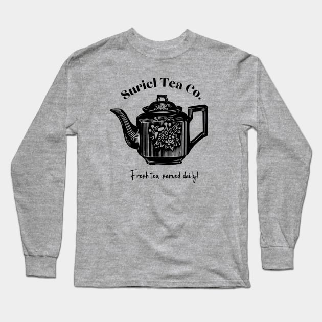 Suriel Tea Co A Court Of Thorns and Roses Shirt, Retro Bookish T-shirt, Sarah J Maas Shirt, Acotar Sweatshirt Long Sleeve T-Shirt by JDVNart